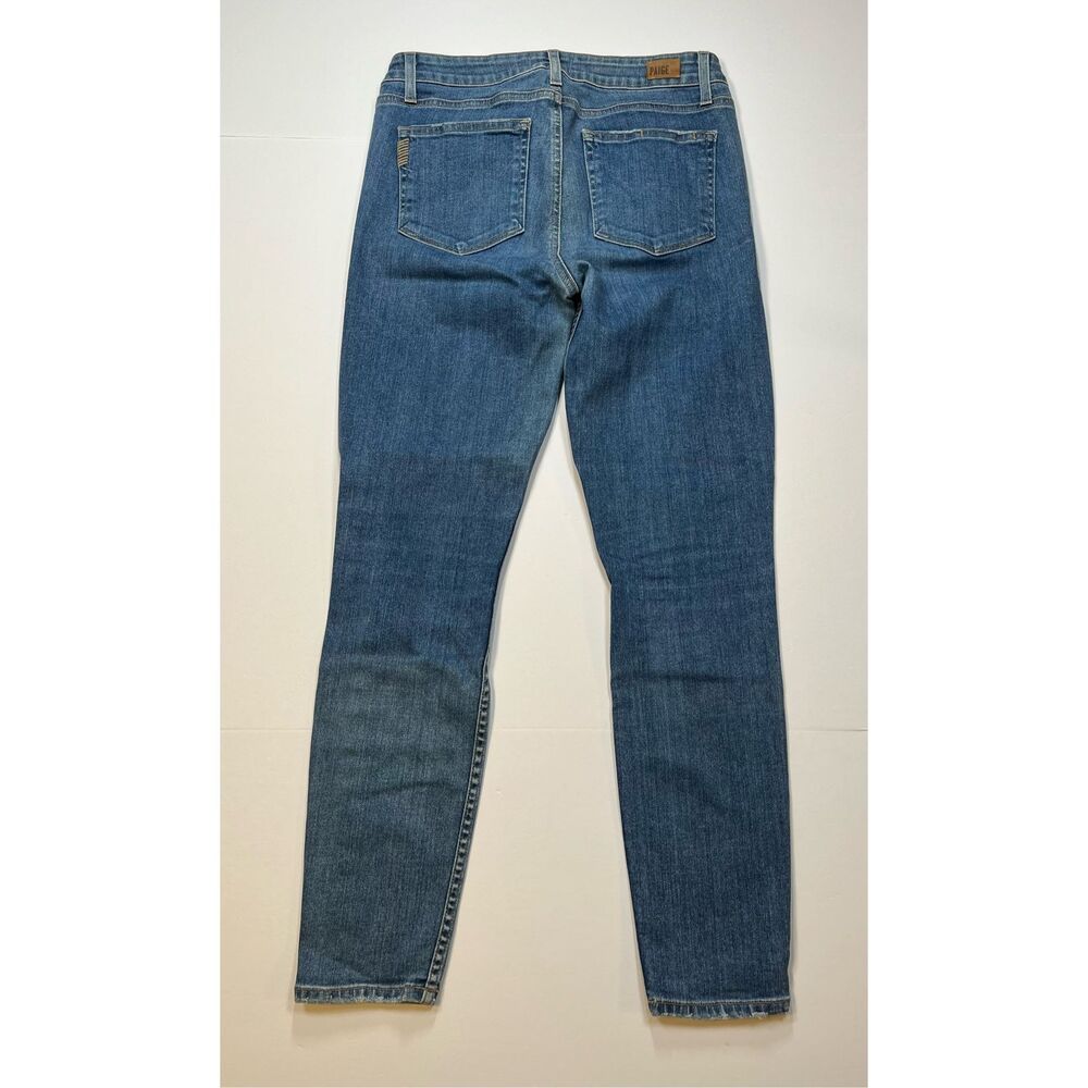 PAIGE Verdugo Ankle Jeans Mira Wash Women’s Size 30 Mid Rise Skinny Stretch - Picture 5 of 12
